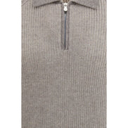 Brunello Cucinelli Gray Cashmere Sweatshirt