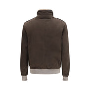 Brunello Cucinelli Bomber Maro din Bumbac