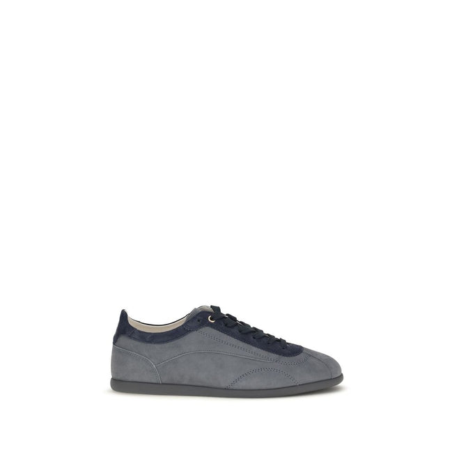 Brunello Cucinelli Sneakers Joși din Piele de Vițel Gri