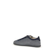 Brunello Cucinelli Sneakers Joși din Piele de Vițel Gri