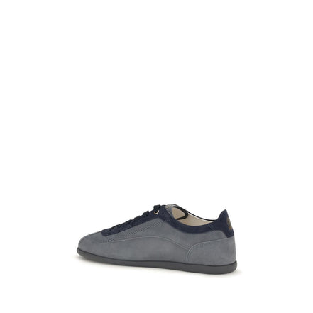 Brunello Cucinelli Sneakers Joși din Piele de Vițel Gri