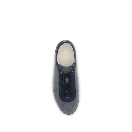 Brunello Cucinelli Sneakers Joși din Piele de Vițel Gri