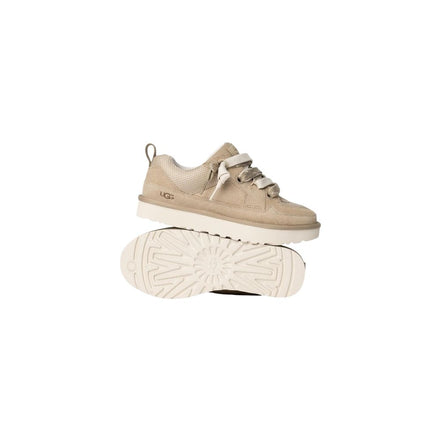 Adidași UGG Chunky din Piele Întoarsă Bej