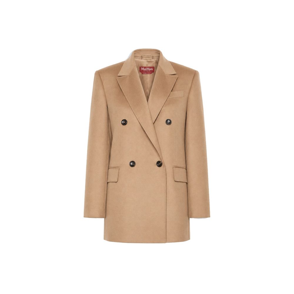 Max Mara Palton Maro din Lână Virgină