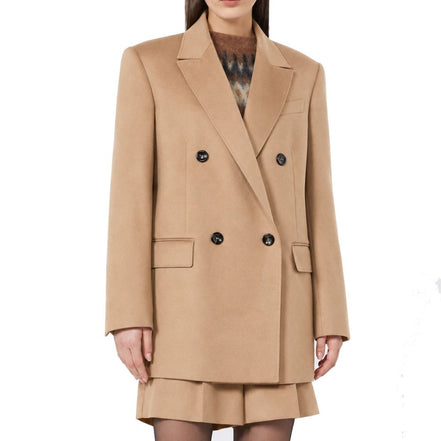 Max Mara Palton Maro din Lână Virgină