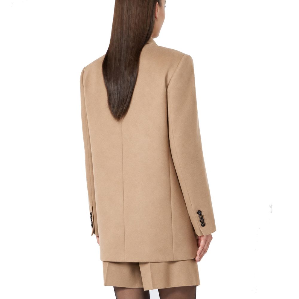 Max Mara Palton Maro din Lână Virgină