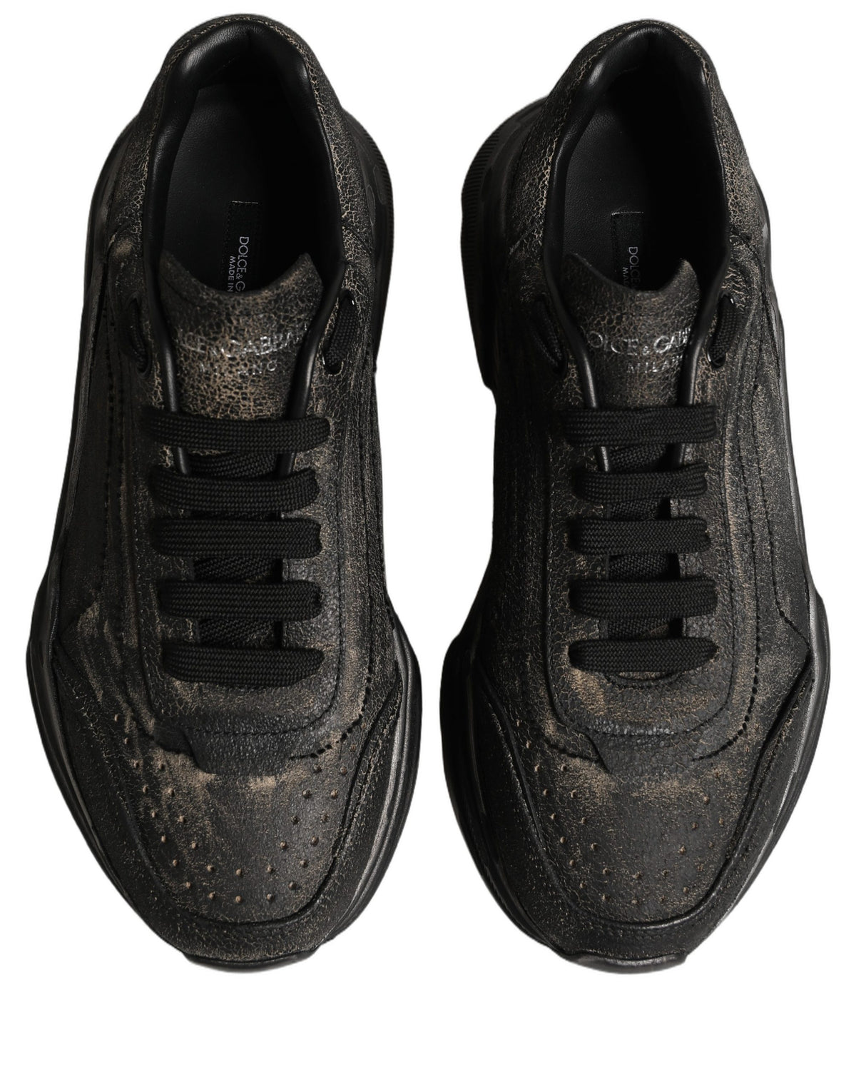 Dolce & Gabbana Black Daymaster Low Top Sneakers