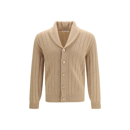 Brunello Cucinelli Cardigan Bej din Cașmir