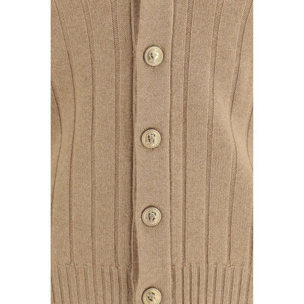 Brunello Cucinelli Cardigan Bej din Cașmir