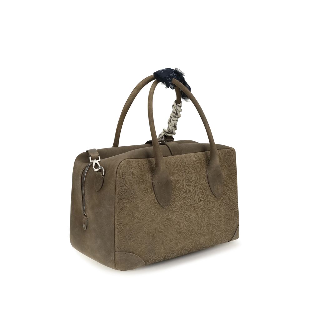 Golden Goose Brown Calf Leather Handbag