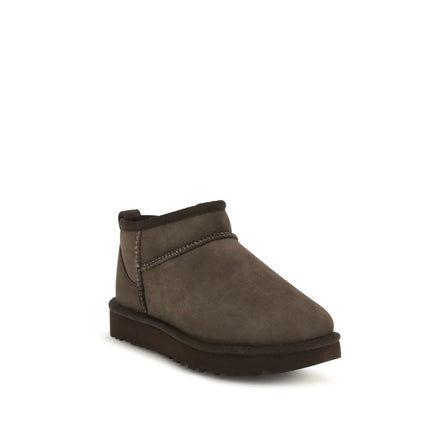 Ghete UGG din Piele Întoarsă Maro