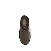 Ghete UGG din Piele Întoarsă Maro