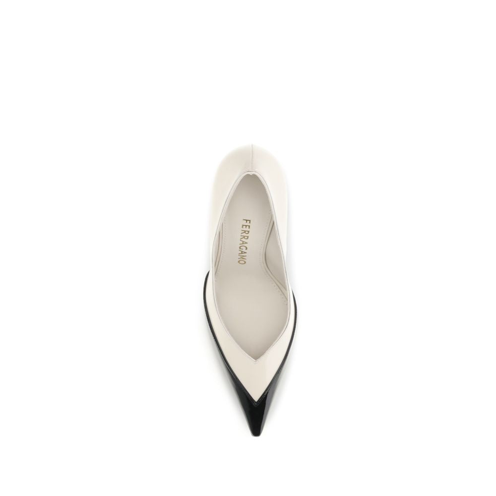 Ferragamo Multicolor Calf Leather High Heel Pumps