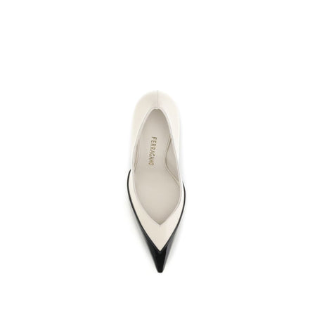 Ferragamo Multicolor Calf Leather High Heel Pumps