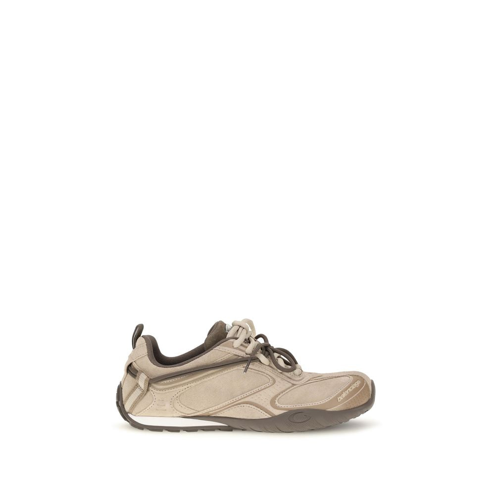 Balenciaga Sneakers Bej din Piele Întoarsă