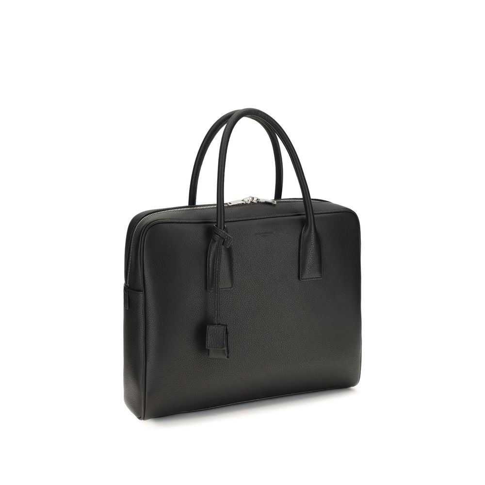 Saint Laurent Geantă Neagră din Piele de Vițel