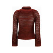 Giorgio Armani Cardigan Bordeaux din Vâscoză