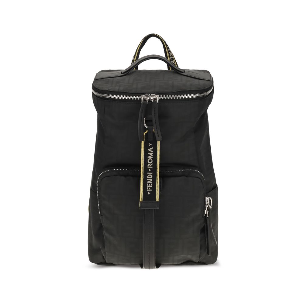Fendi Rucsac Negru din Poliester