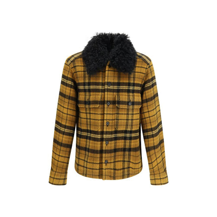 Fendi Jachetă Lungă Multicoloră din Lână