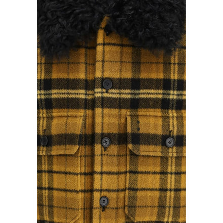 Fendi Jachetă Lungă Multicoloră din Lână