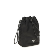 Prada Geantă Bucket Neagră din Nailon