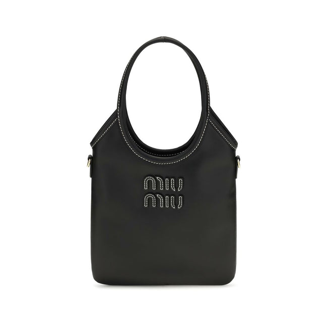 Miu Miu Black Calf Leather Handbag