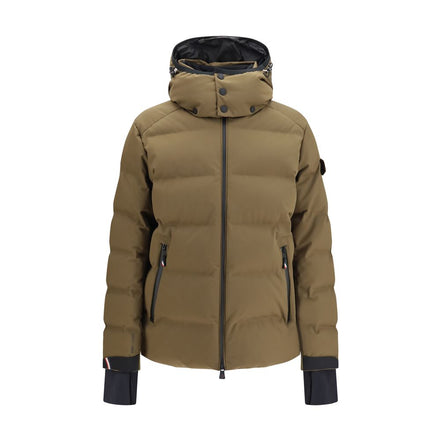 Moncler Grenoble Geacă Lungă Maro din Puf de Gâscă