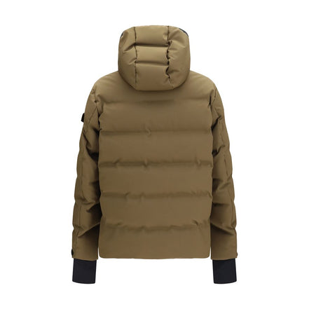 Moncler Grenoble Geacă Lungă Maro din Puf de Gâscă