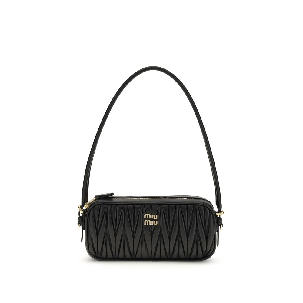 Miu Miu Portofel Negru din Piele de Miel