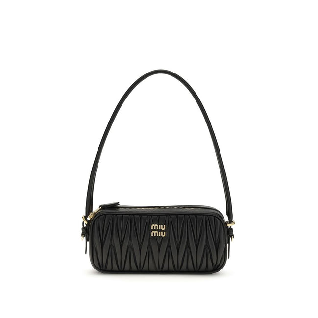 Miu Miu Portofel Negru din Piele de Miel