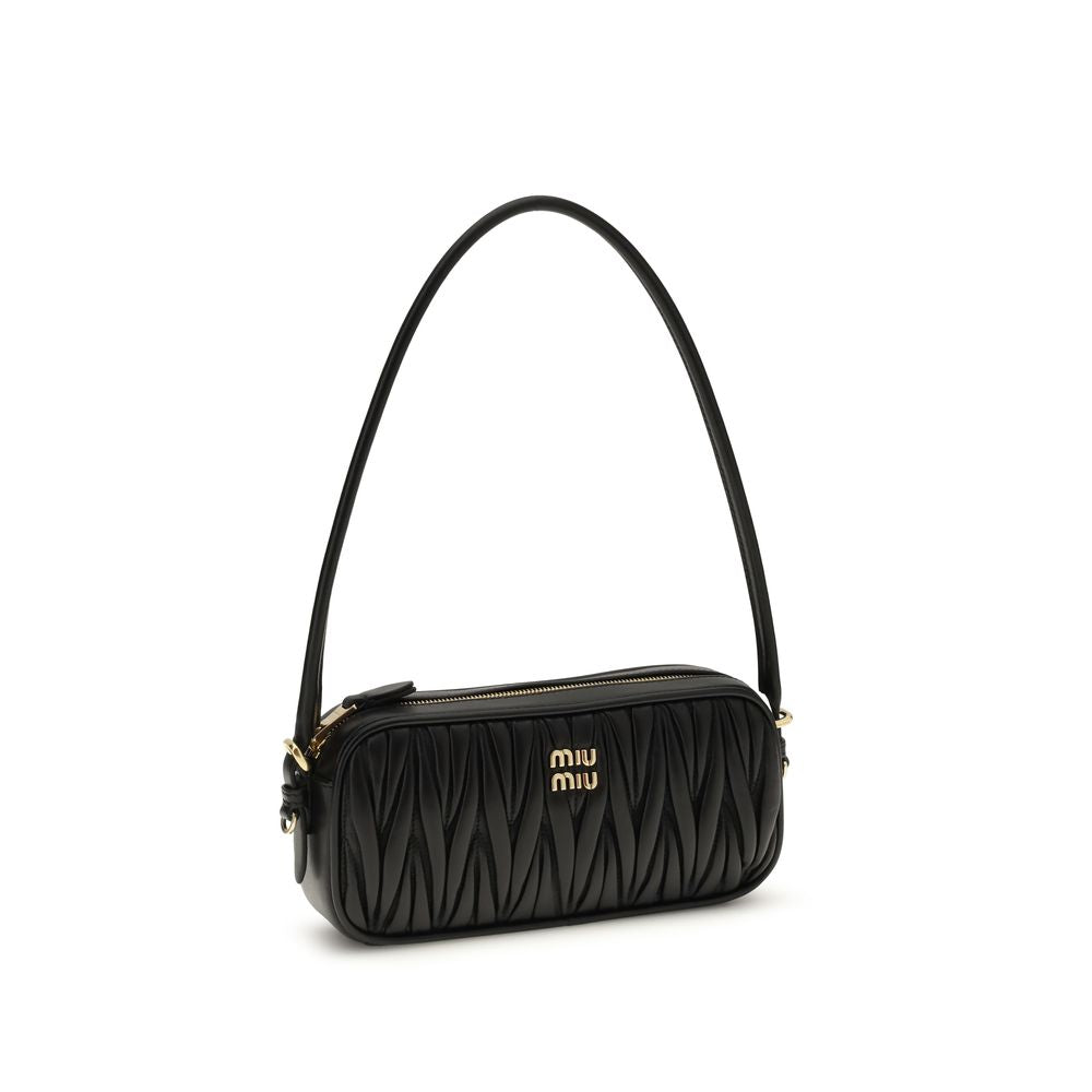 Miu Miu Portofel Negru din Piele de Miel