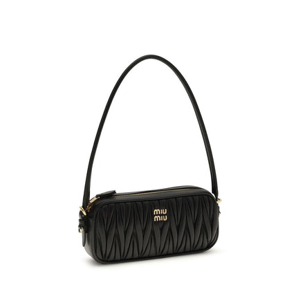 Miu Miu Portofel Negru din Piele de Miel
