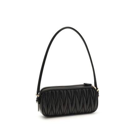 Miu Miu Portofel Negru din Piele de Miel
