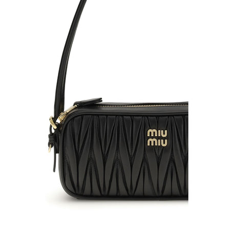 Miu Miu Portofel Negru din Piele de Miel