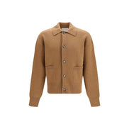 Ami Paris Brown Wool Cardigan