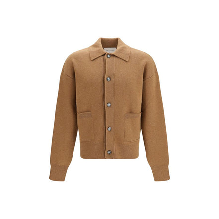 Ami Paris Brown Wool Cardigan