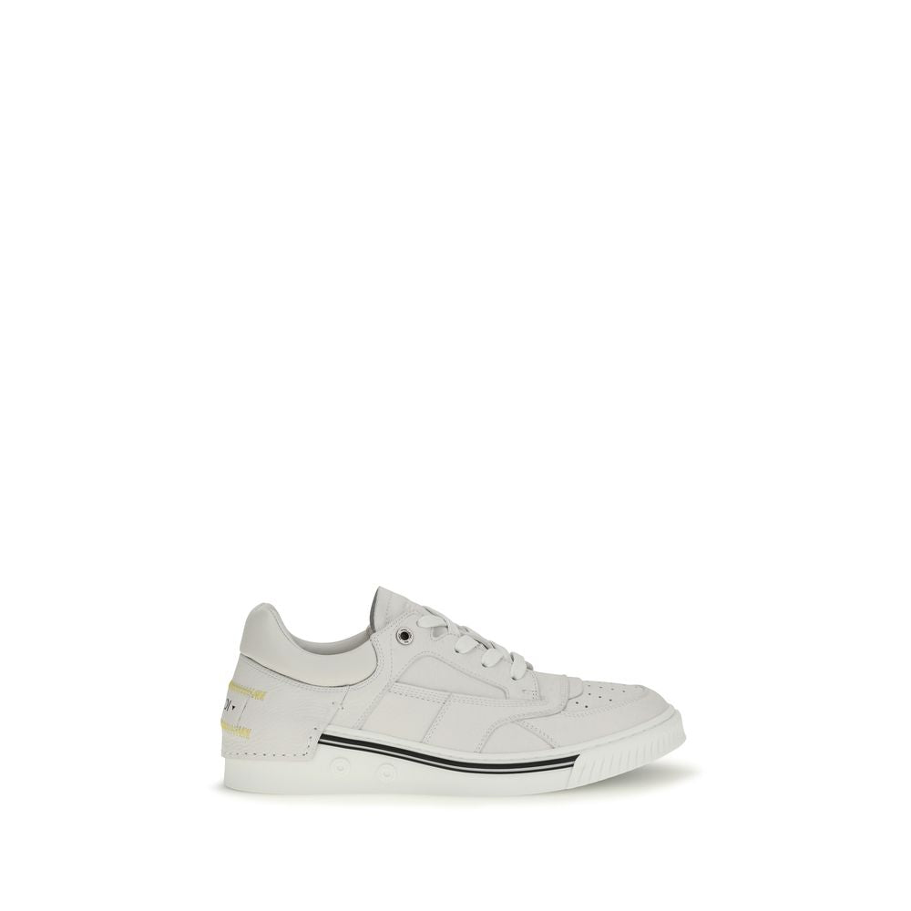 Fendi Pantofi Sport Albi din Piele de Vițel