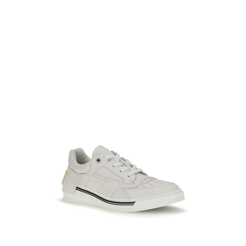 Fendi Pantofi Sport Albi din Piele de Vițel