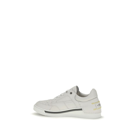 Fendi Pantofi Sport Albi din Piele de Vițel