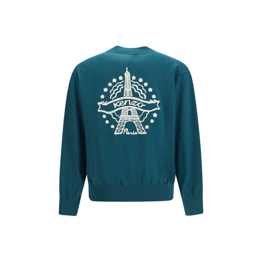 Kenzo Cardigan Bicolor din Lână