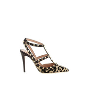 Valentino Garavani Brown Calf Hair High Heel Pumps