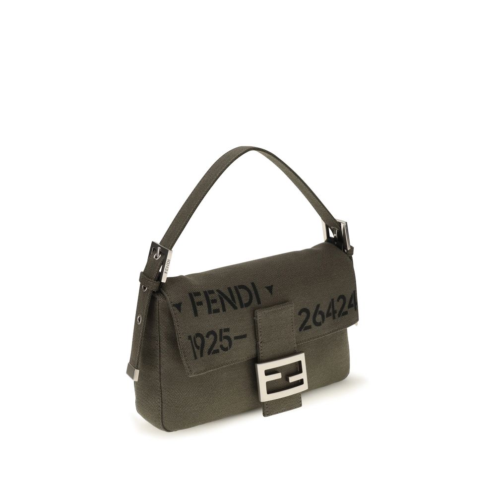 Fendi Geantă de Umăr Bicoloră din Poliester
