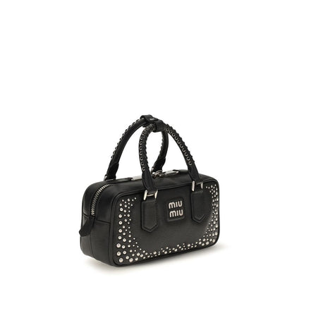 Miu Miu Black Calf Leather Shoulder Bag