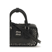 Miu Miu Black Calf Leather Shoulder Bag