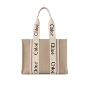 Chloé Geantă Tote Bej din In