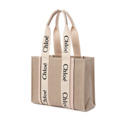 Chloé Geantă Tote Bej din In
