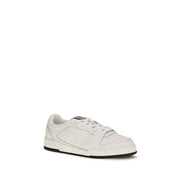 Fendi White Calf Leather Athletic Sneakers