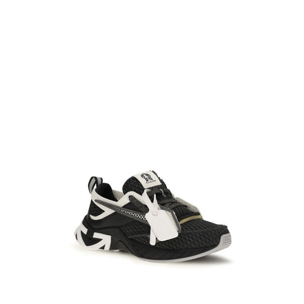 Off-White Black Polyester Athletic Sneakers