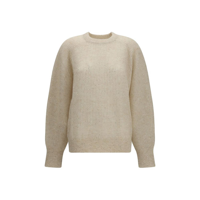 Brunello Cucinelli Pulover Bej din Mohair
