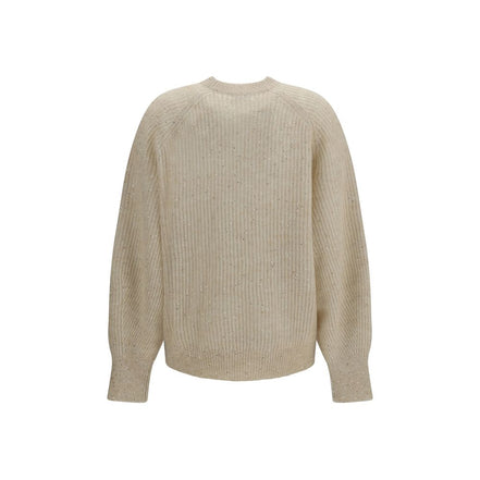 Brunello Cucinelli Pulover Bej din Mohair